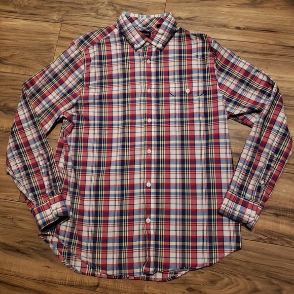 Five Four Other - Five Four Men's Long Sleeve Plaid Shirt Dressy Multicolor Size Large